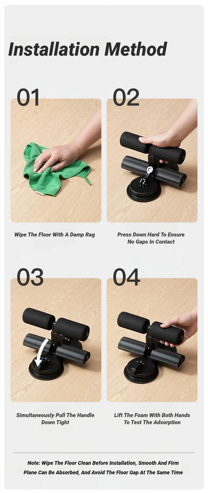 Double Suction Cup Abdominal Assistive Device