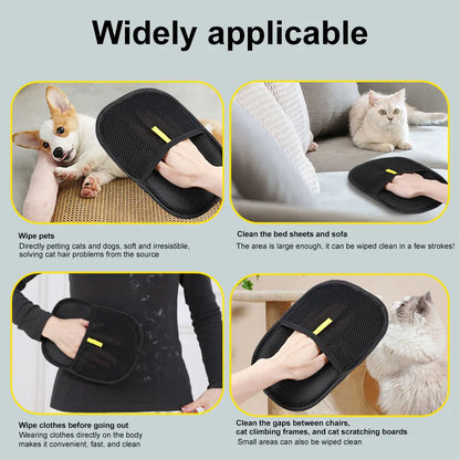 Pet hair remover glove