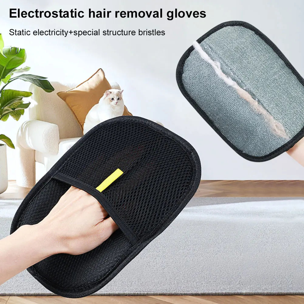 Pet hair remover glove