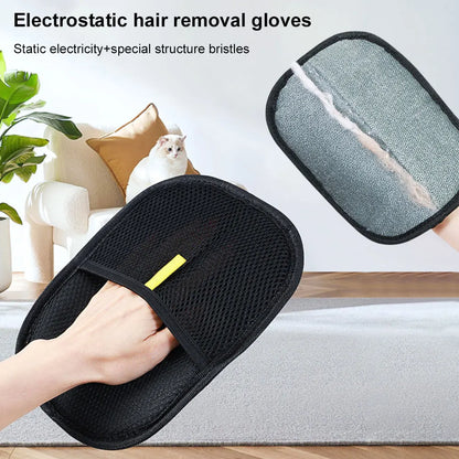 Pet hair remover glove