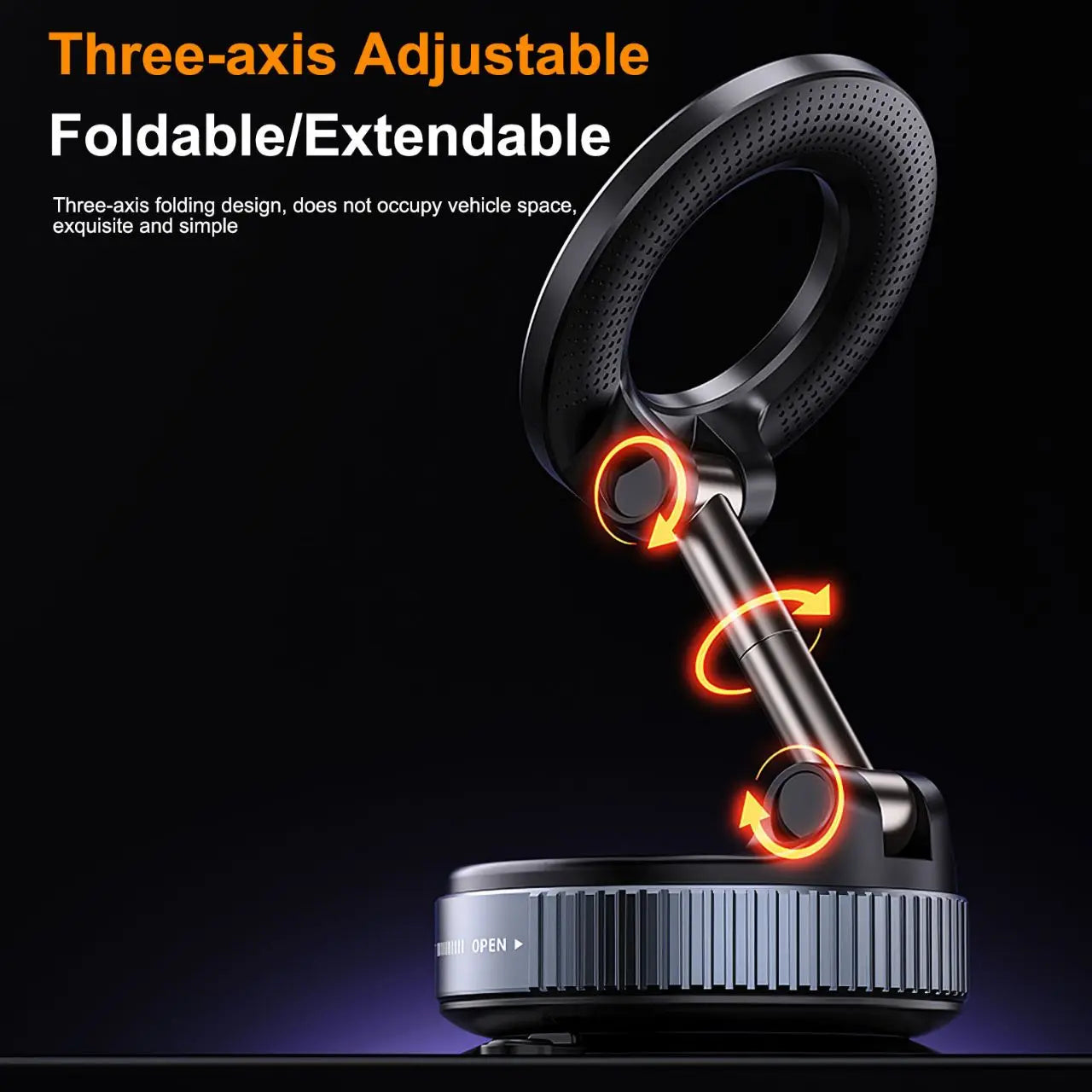 Magnetic Vacuum Phone Holder. 1+1 Free