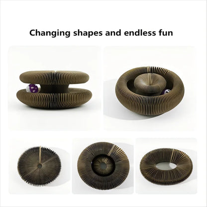 Kitten Curl Toy Foldable Magic Organ Cat Scratching Board