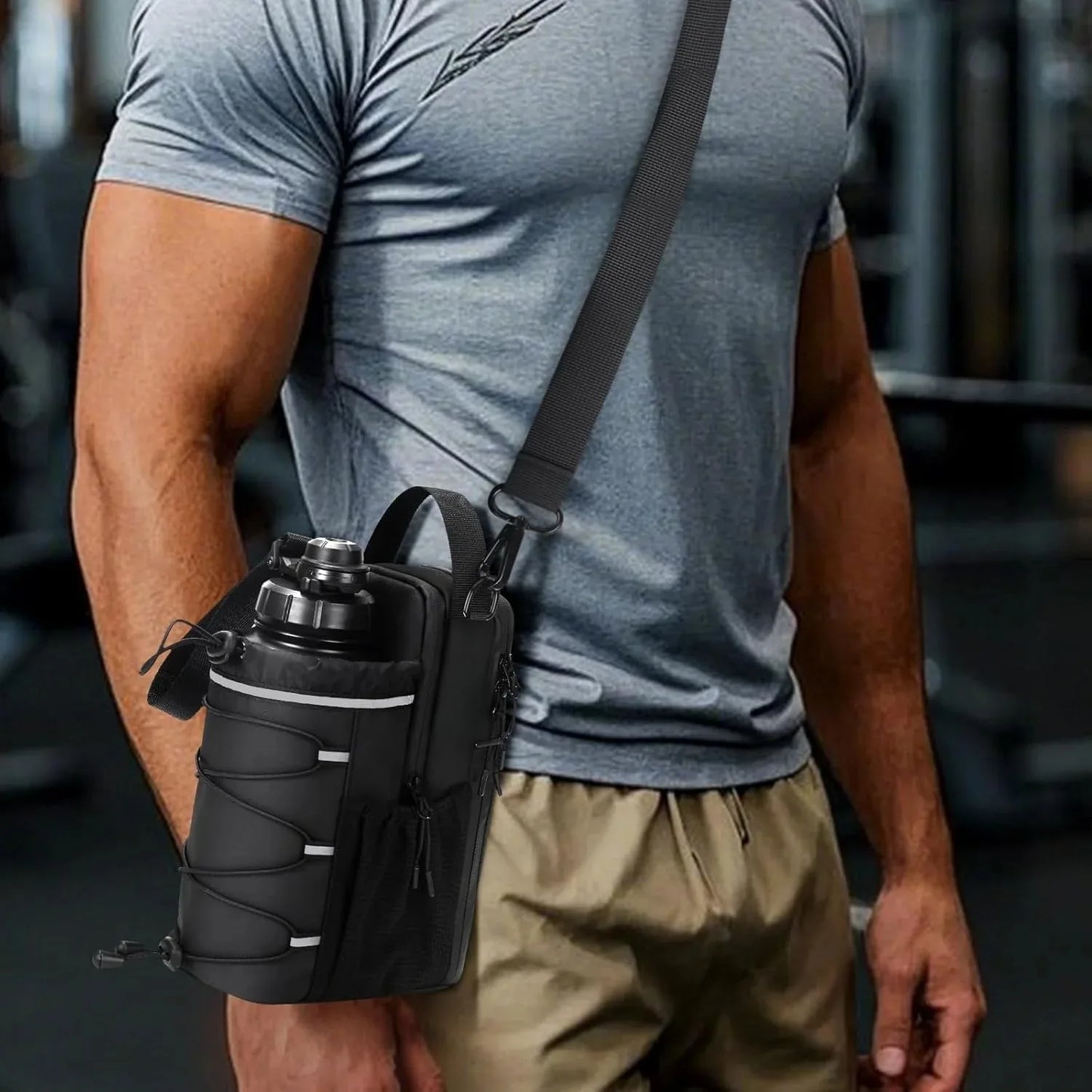 Magnetic  Bottle Gym Bag-