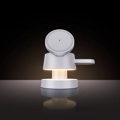 Magnetic Wireless Charging Dock for iPhone with LED Lamp