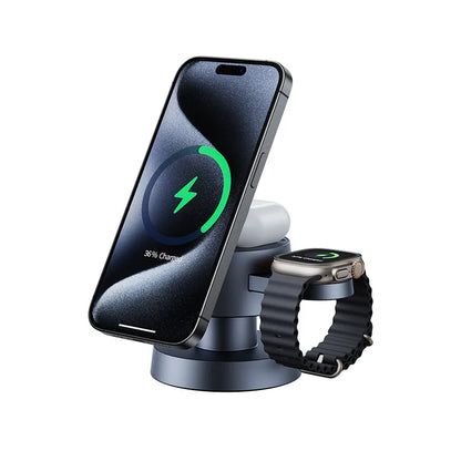 Magnetic Wireless Charging Dock for iPhone with LED Lamp