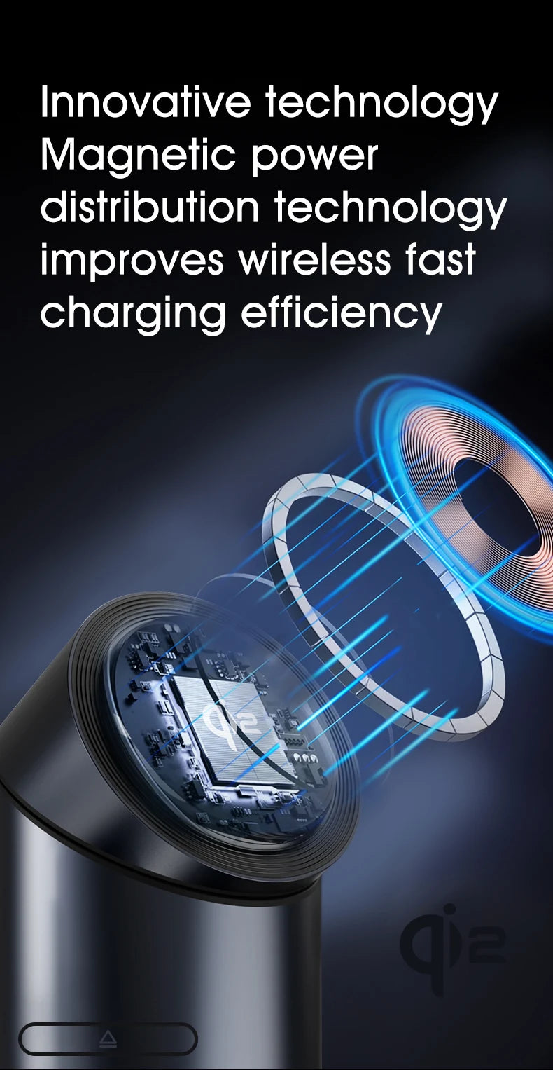 15W 3 In  Magnetic Autorotation AI Wireless Charger For iPhone