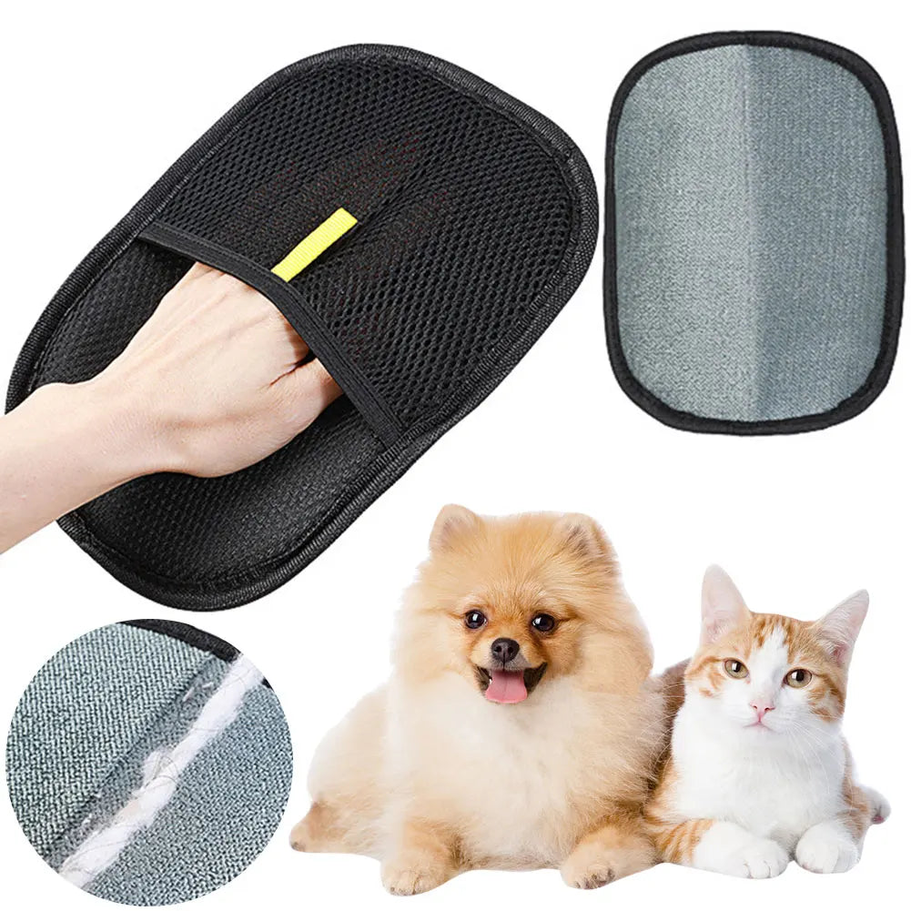 Pet hair remover glove