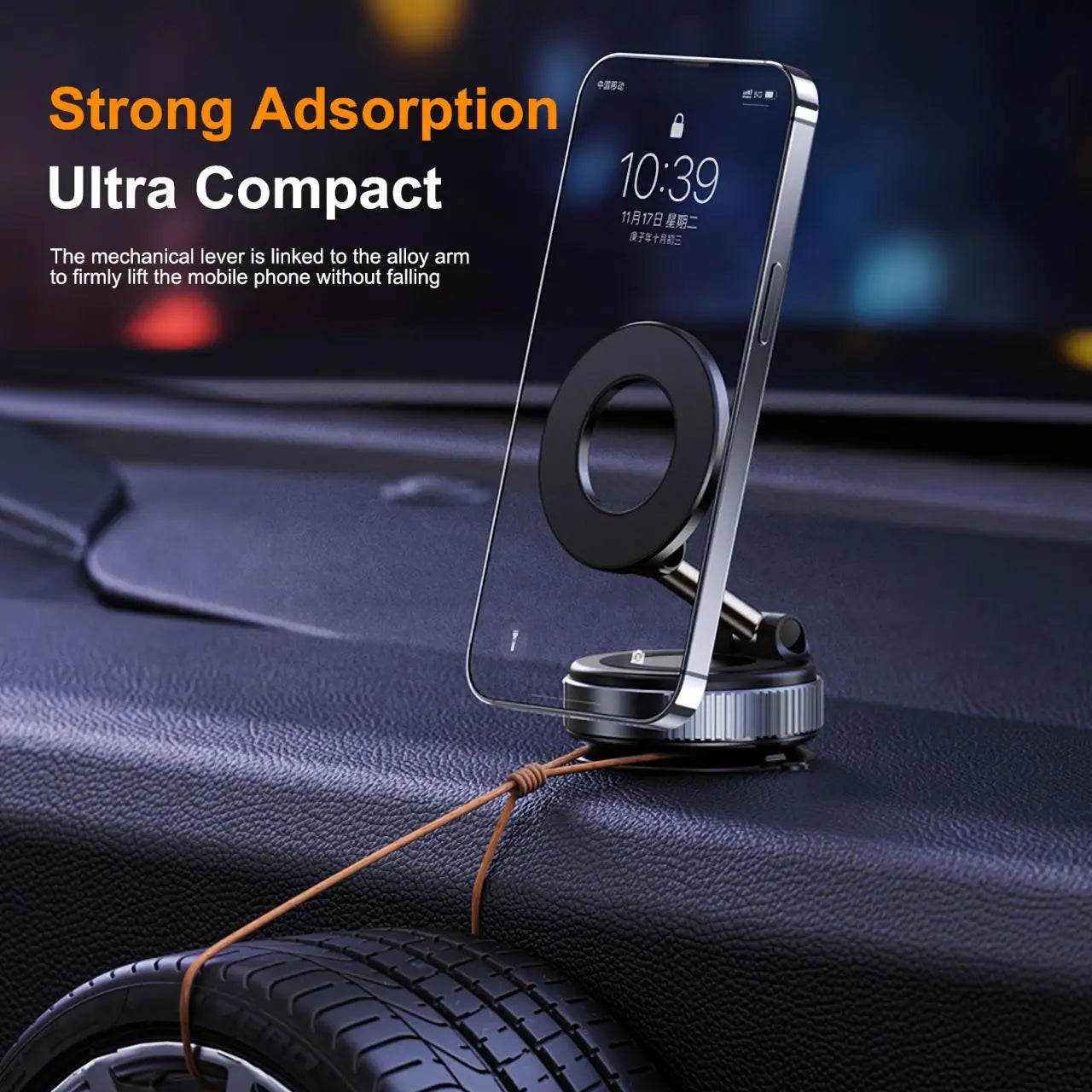 Magnetic Vacuum Phone Holder. 1+1 Free
